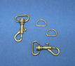 Swivel Hooks & D-Rings - 3/4" - Gold
